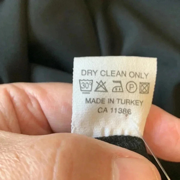 A&K Designs light, flowing black,  wide leg, palazzo pants w front zipper - Picture 5 of 6